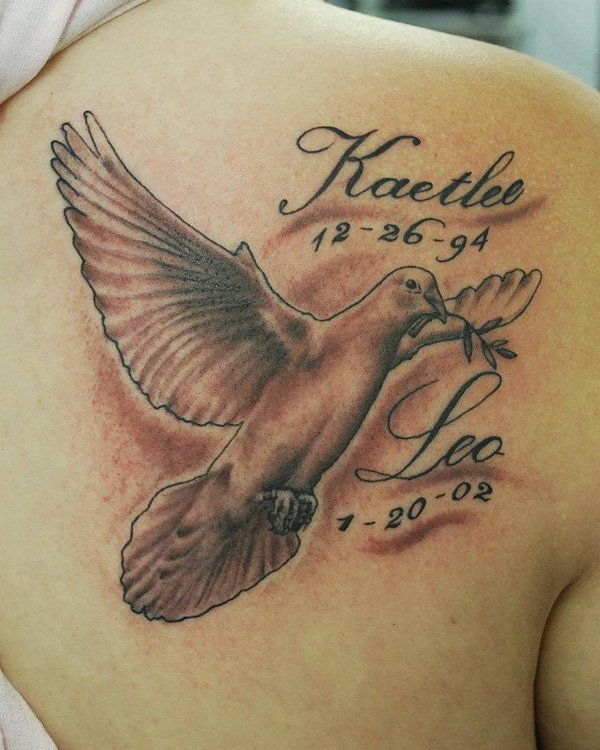 55 tatuaje pentru Dove Peaceful