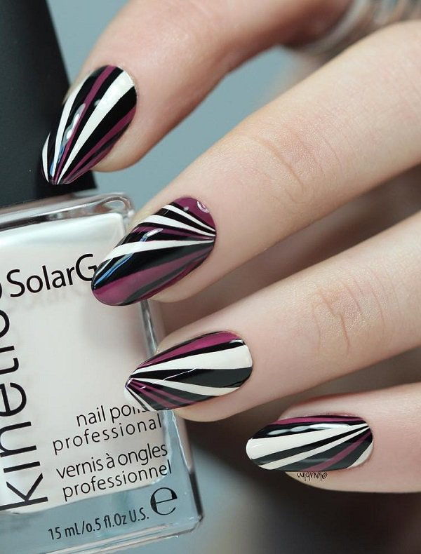 55 "Stripes Nail Art Ideas"