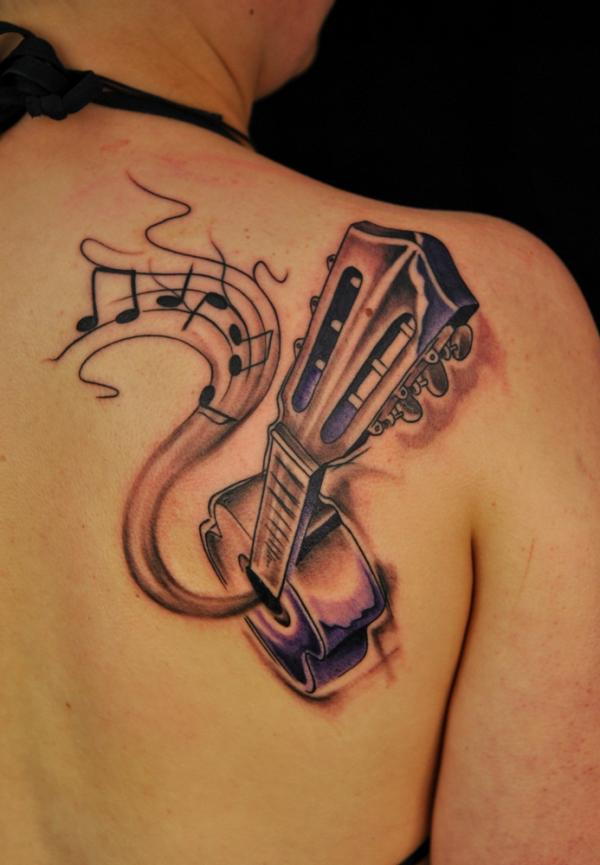60 nuostabių muzikinių tatuiruočių dizaino