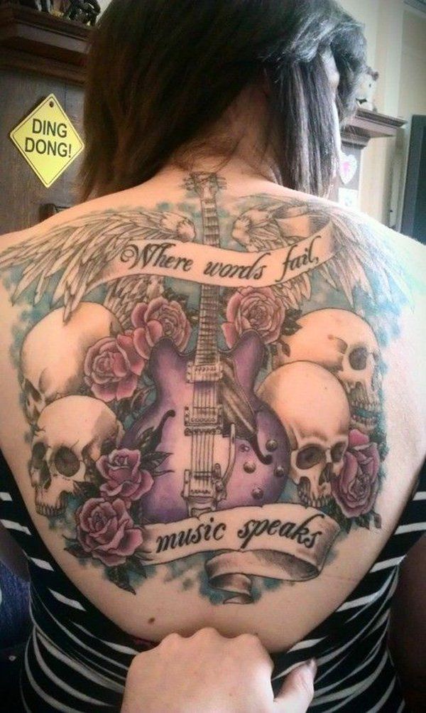 27 Guitar tattoo