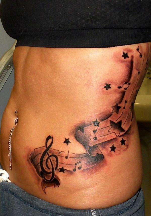 51 Music tattoo