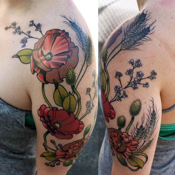 60 gyönyörű mákos tetoválás