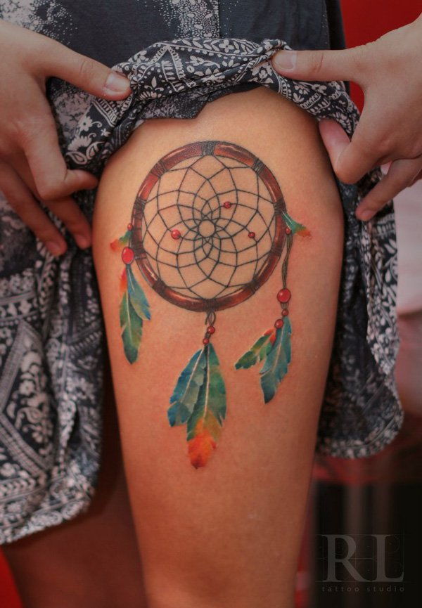 60 Designuri Tattoo Dreamcatcher pentru femei
