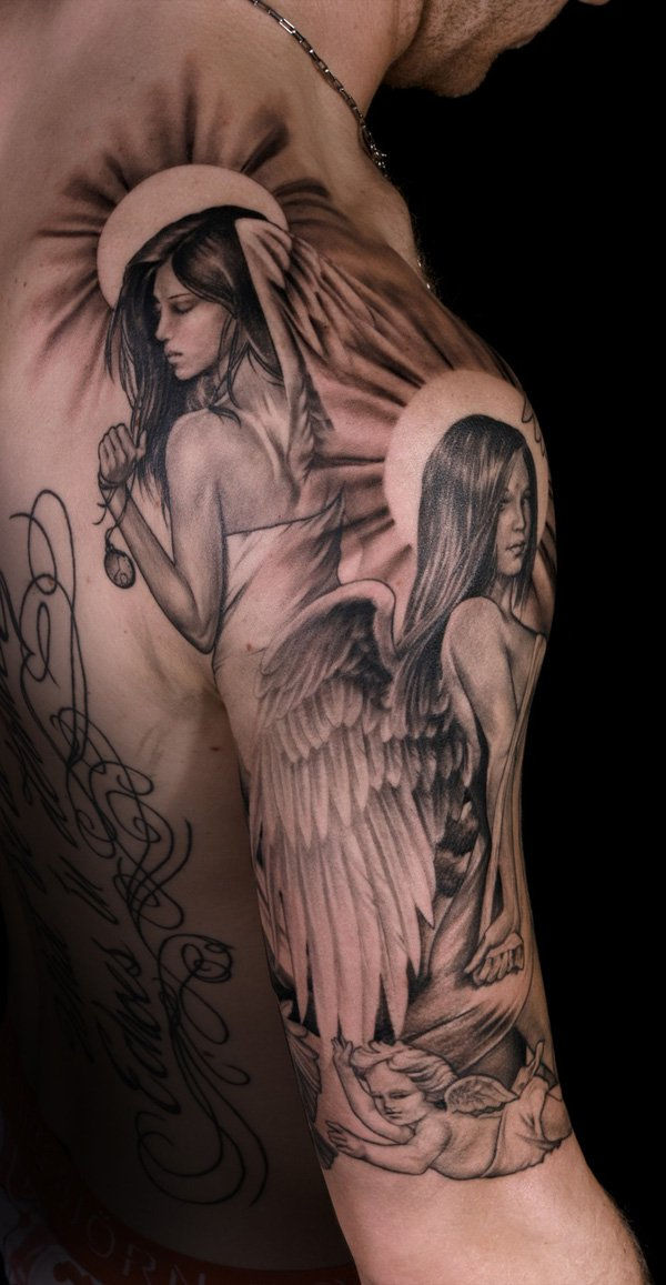60 šventojo angelo tatuiruotes