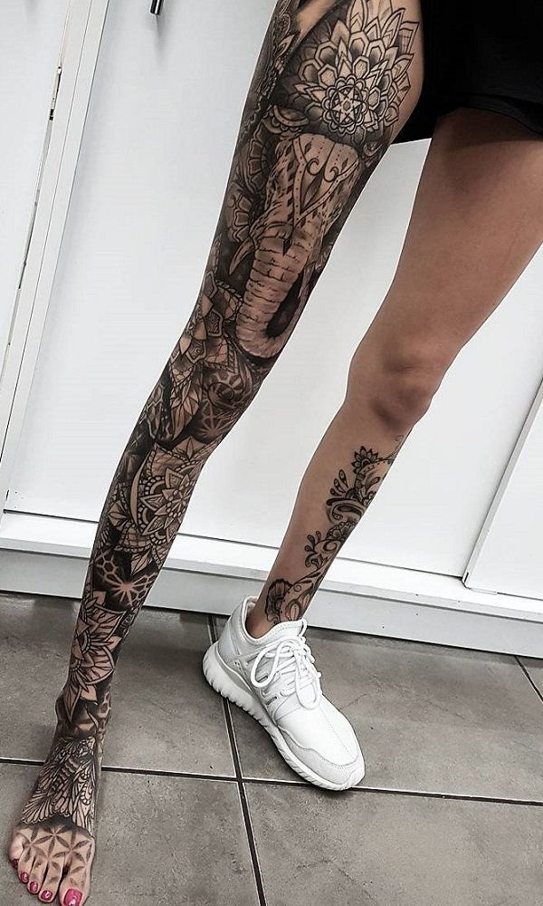 60 neįtikėtinų kojų tatuiruotės
