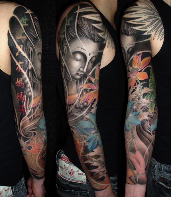 Buda and louts japanese full tattoo