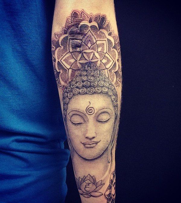Buda and mandela tattoo-15