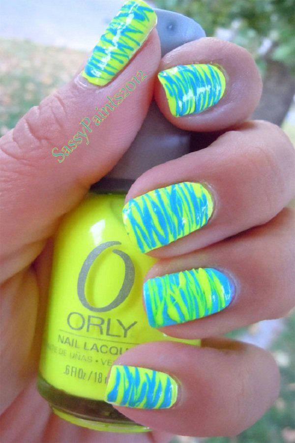 Bright Summer nail art