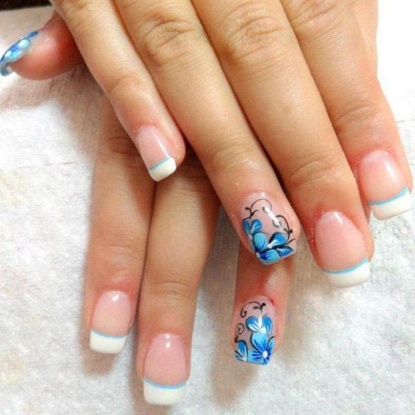 French manicure summer nail -4