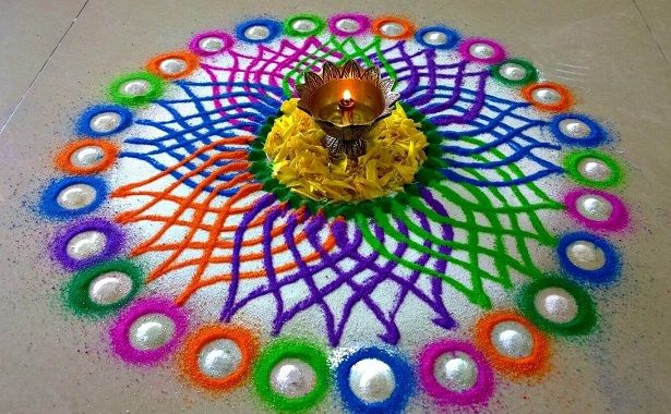 6 Simple and Unique Rangoli Designs To Try| Styles At Life