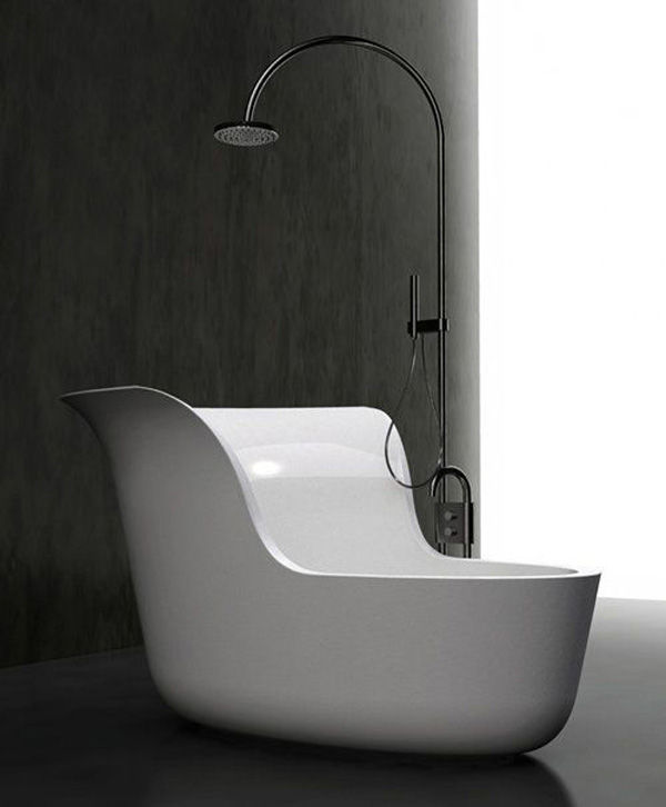Jena Tub Shower by Marmorin – Small Soaking Tub Shower Combo.