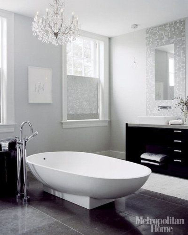 Prabangus Spa Master Bath Bathrooms Modern Contemporary Interior Design Home Decorating Ideas Hotel Spa