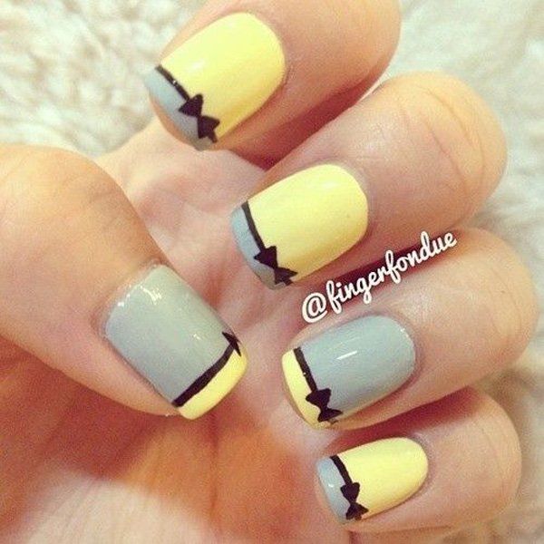 58 Bow French Manicure