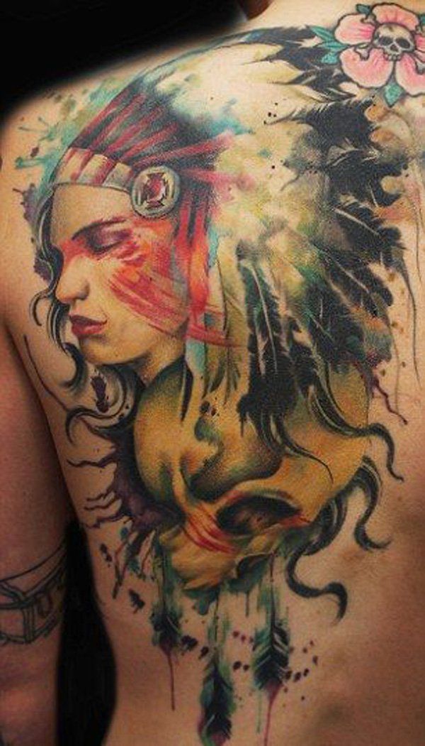 Native American inspired tattoo by Jay Freestyle