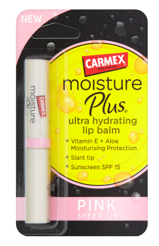 Carmex moisture plus Pink sheer tinted lip balm
