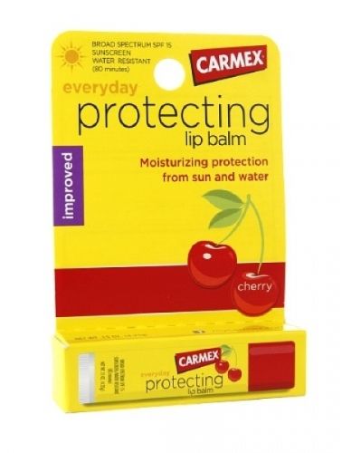 Carmex cherry healing lip balm tube