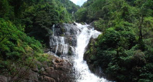 cascade in Goa-Kuskem Falls