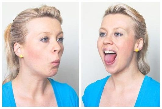 Odprto and Close the Mouth Exercise for Burn neck Fat (1)
