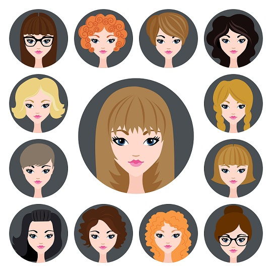 Kaip to choose hairstyles for a girl