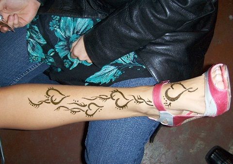 szív henna tatoo