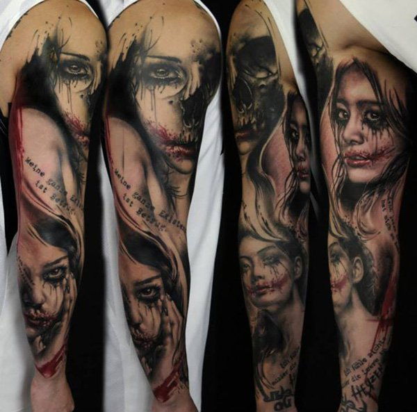 Exemple minunate de idei de tatuaje cu mânecă întreagă
