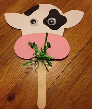 Cukorka Stick Cow Craft