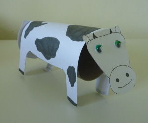 Toilet Paper Roll Cow