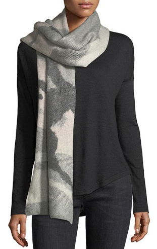 Camouflage Wool Scarf