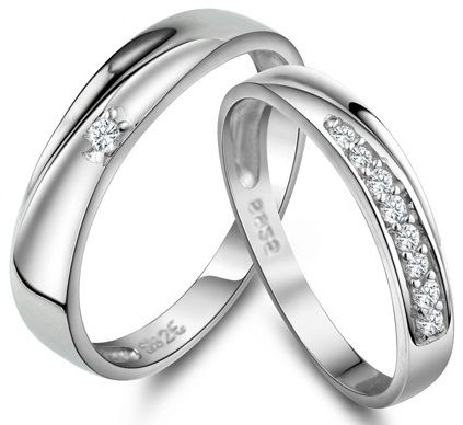 Diamant Engraved Ring for Couples
