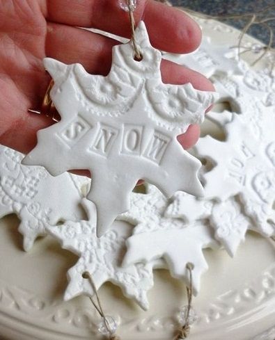 Snowflakes Plaster of Paris Crafts