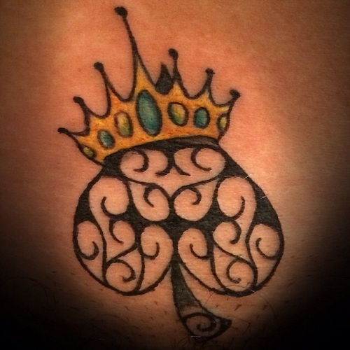 Kraljica of Spade Tattoo Design