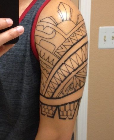 Filipino tribal armband tattoo