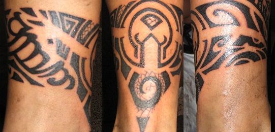 Egyptian tribal armband tattoo