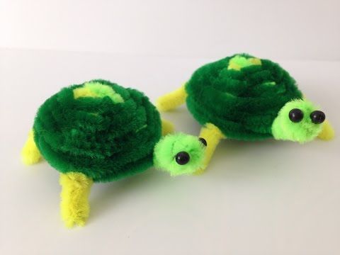 Spalvinga Turtle Pipe Cleaner Crafts
