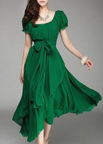 9 Beautiful and Modern Green Frocks with Images | Styles At Life