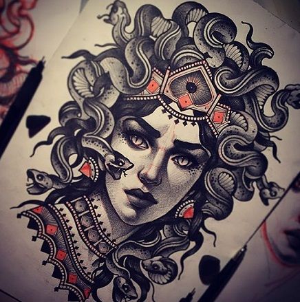Traditional Picture of Medusa