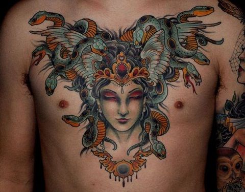 Puternic Medusa Tattoo Designs