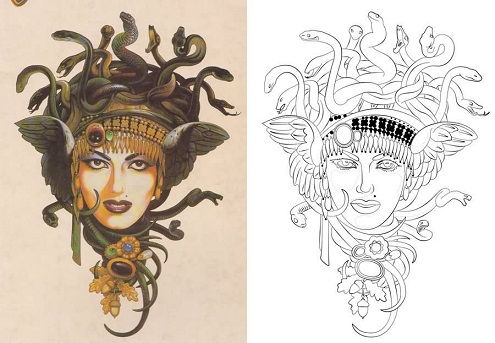 Megdöbbentő Medusa Tattoo Designs