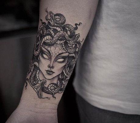 Medúza Hand Wrist special Tattoo Designs