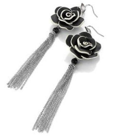 Flower Earring with Chains