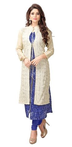 Festive and Party Printed Embroidered Kurti