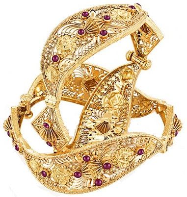22 Karat Beautiful Crafted Gold Bangles
