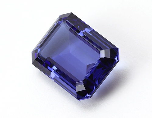 The blue tanzanite