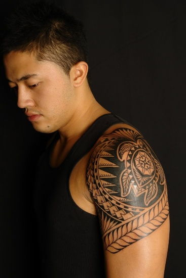 Havajai Tribal Turtle Mayan Tattoo Design