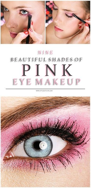 rózsaszín eye makeup