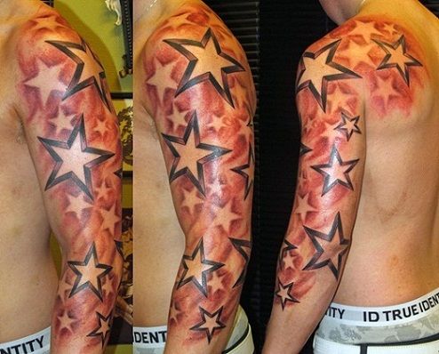 Égő Star Tattoo