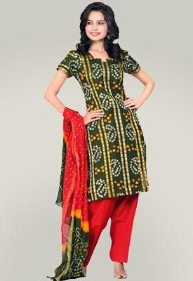 Stitched Bandhani Salwar Suit