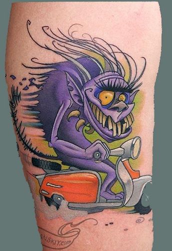 înfricoșat Monster Tattoo Design
