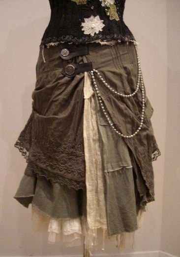 Asymmetrical designer skirt