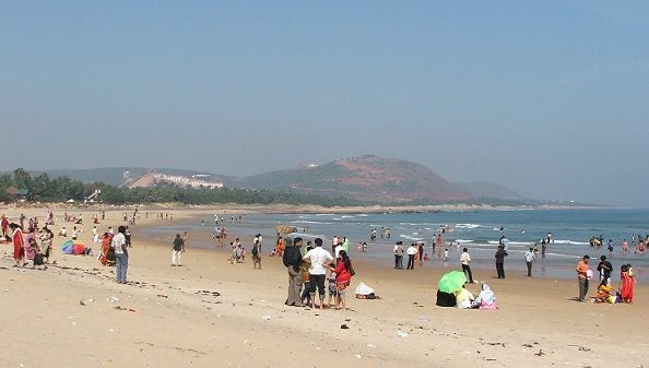 Paplūdimiai in Andhra Pradesh-Rishikonda Beach